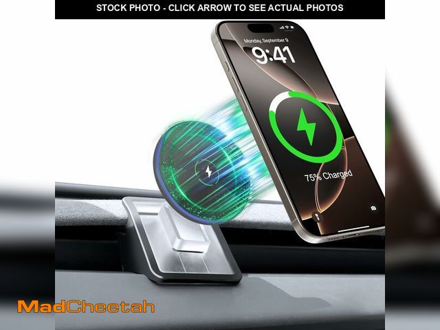 Lot 74-13573339 - Phone Mount Holder Only for Tesla Model 3 Highland Model Y Juniper 2026 with 15W Wireless Charging, ...