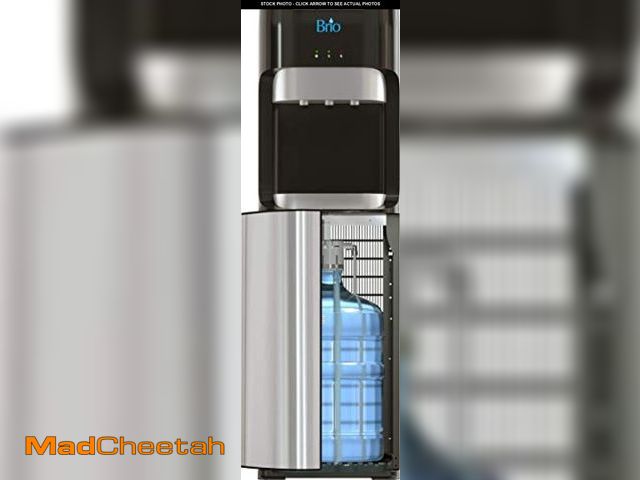 Lot 74-12167175 - Brio Bottom Loading Water Cooler Dispenser for 5 Gallon Bottles - 3 Temperatures with Hot, Room &amp...