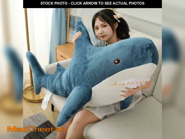 Lot 74-12705451 - Ryttir 31 Inch XL Big Shark Stuffed Animal,Soft Shark Plush Chubbier Stuffed Shark DÃÂ©cor Fuzzy Sh...