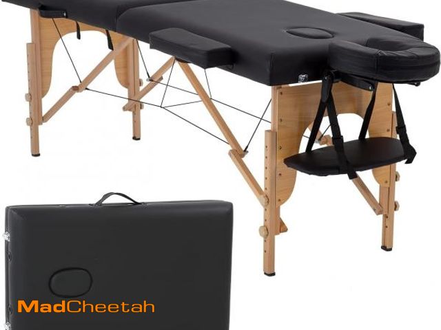 Lot 74-12136804 - BestMassage Massage Bed Portable Massage Table 24 inche Wide Lash Bed Heigh Adjustable 2 Folding Spa...
