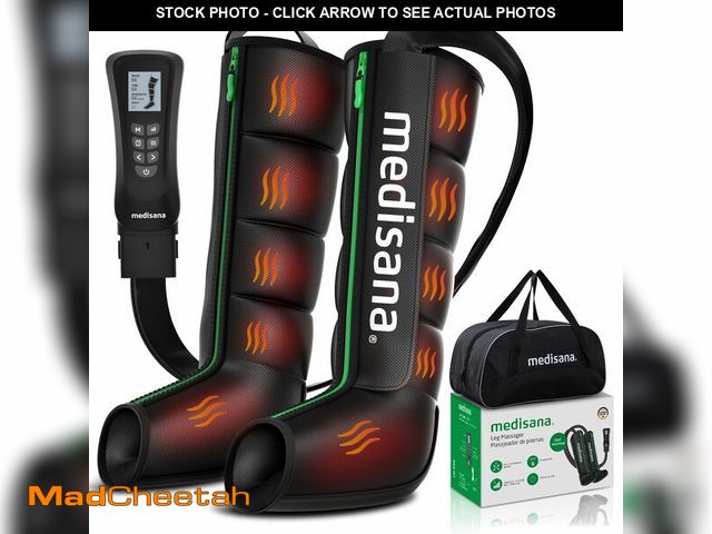 Lot 74-14211206 - Medisana Leg Massager with Heat and Compression, Full Leg &amp; Foot Massager Compression Boots with...
