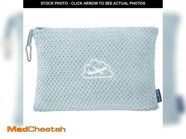 Lot 74-12213566 - BEDELITE Travel Blanket with Bag, Ultra-Soft Jacquard Fleece Blanket with Luggage Sleeve &amp; Backp...