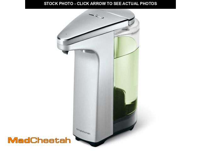 Lot 74-13548397 - simplehuman 8 oz. Touch-Free Sensor Liquid Soap Pump Dispenser with Soap Sample, Brushed Nickel - US...