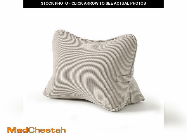 Lot 74-14205937 - Ailuteie Pat. Pend. Corduroy Lumbar Support Back Pillow for Watching TV, Reading &amp; Gaming, Ergon...