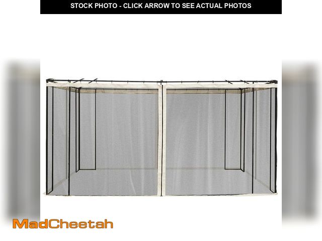 Lot 74-14255048 - Outsunny Replacement Mesh Mosquito Netting Screen Walls for 10 ft. x 13 ft. Patio Gazebo, 4-Panel Si...