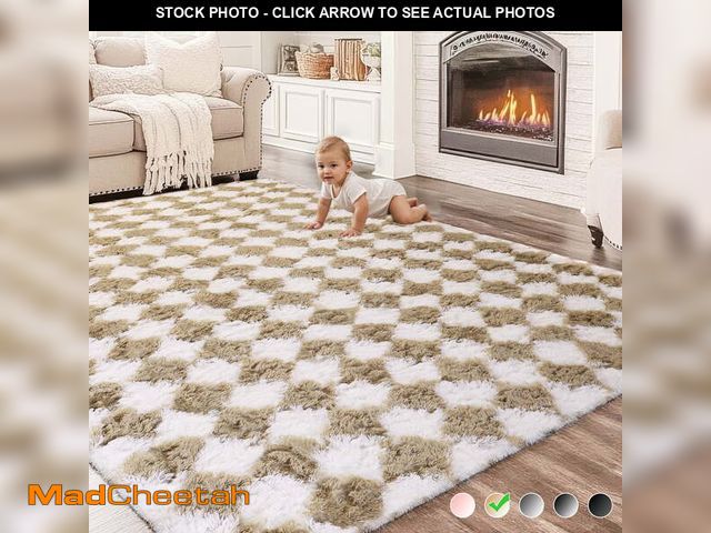 Lot 74-12678202 - CozyDesg Large Rugs,8'x10' Soft Fluffy Shag Indoor Floor Carpet for Living Room Bedroom Dining Room ...