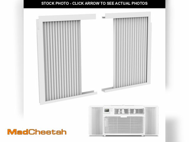 Lot 74-14150736 - Mxclimate Window Air Conditioner Side Panels with Frame,Window AC Accordion Filler Curtain Kit,Adjus...