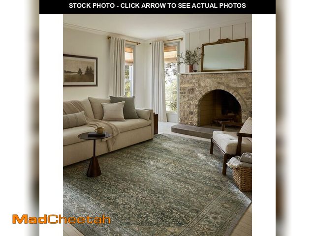 Lot 74-14068218 - Loloi Magnolia Home by Joanna Gaines Wimberly Collection WYM-03 Lagoon/Wheat 2'-3" x 3'-9" Accent Ru...