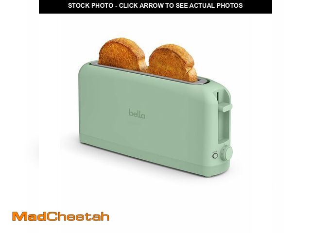 Lot 74-14206668 - bella 2 Slice Slim Toaster, Fits-anywhereÃ¢âÂ¢ Kitchenware, 6 Setting Shade Control with Reheat &a...
