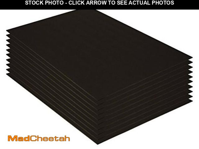 Lot 74-12400211 - UCreate Foam Board, Black-on-Black, 20" x 30", 10 Sheets - UNUSED