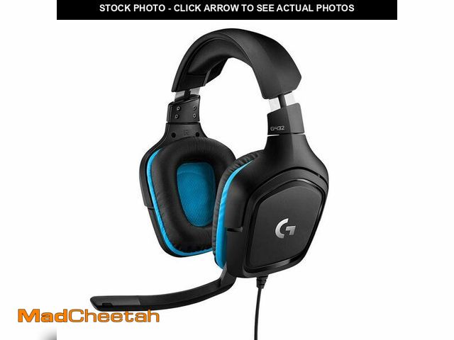 Lot 74-14149861 - Logitech G432 Wired Gaming Headset, 7.1 Surround Sound, DTS Headphone:X 2.0, Flip-to-Mute Mic, PC (L...