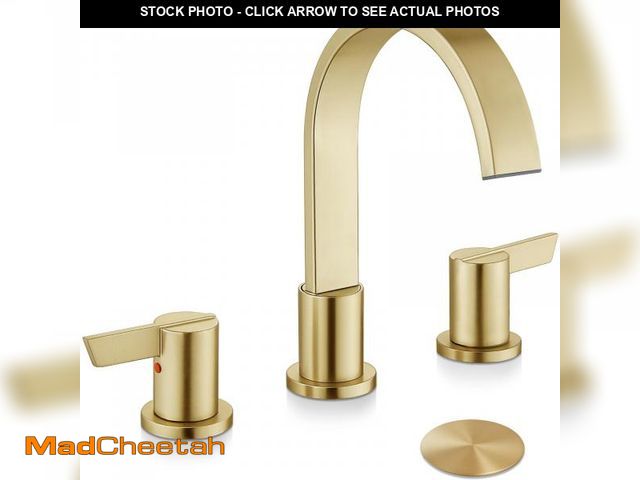Lot 74-12439420 - Midanya 8 inch Widespread Bathroom Sink Faucet,Waterfall 3 Holes 2 Handles Bathroom Faucet Modern 8"...