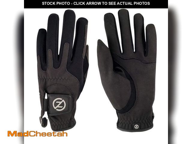 Lot 74-11559494 - Zero Friction Men's Storm All Weather Golf Gloves, One Size, Black, Pair - USED