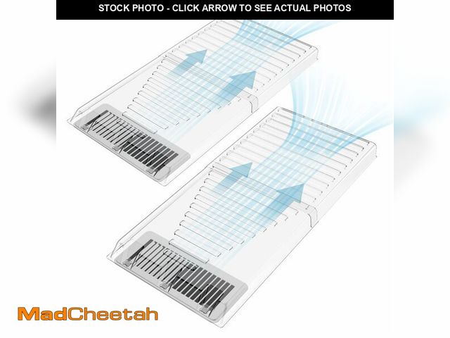 Lot 74-12969097 - Air Vent Extender for Under Furniture, Floor Vent Deflector for Metal Floor Register 10" and 12" Wid...