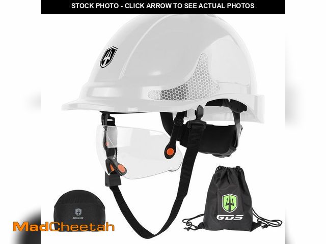 Lot 74-14380971 - GREEN DEVIL 2910VR Cap-Style Hard Hat Vented ABS Safety Helmet with Built in Visor Lightweight Adjus...