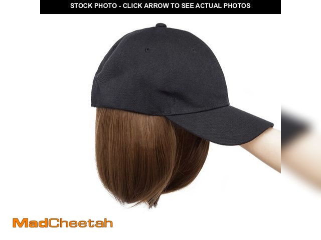 Lot 74-13546354 - MY-LADY Hat Wig Hat with Hair Attached for Women Baseball Cap with Hair Extensions Adjustable Short ...