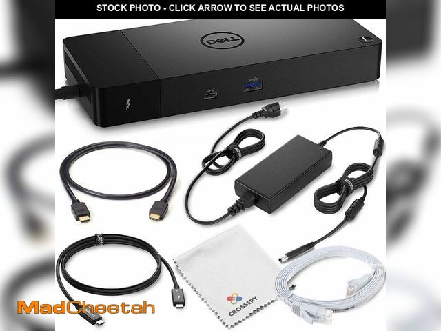 Lot 74-12959360 - Dell WD22TB4 Thunderbolt 4 Docking Station Bundle - With Dell WD22 TB4 Thunderbolt 4 Universal Dock,...