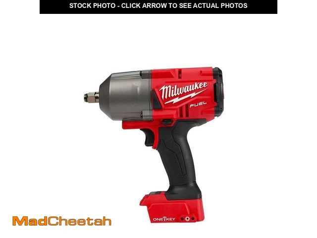 Lot 74-12558561 - Milwaukee M18 FUEL ONE-KEY 18V Lithium-Ion Brushless Cordless 1/2 in. Impact Wrench with Friction Ri...