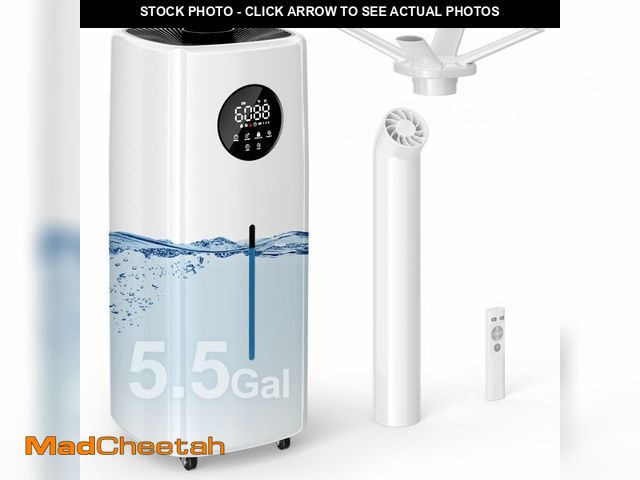 Lot 74-13801923 - Uthfy 5.5Gal/21L Humidifier for Large Room 3000sq.ft, 2000ml/h Dual 360ÃÂ° Nozzles Ultrasonic Humid...