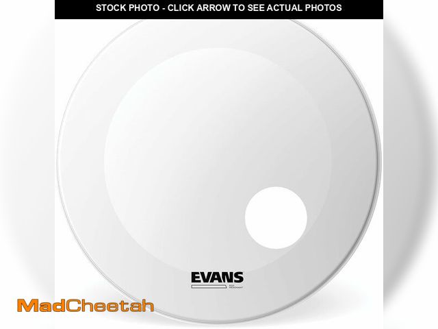 Lot 74-14305533 - Evans EQ3 Resonant Coated White Bass Drum Head, 22 Inch - USED