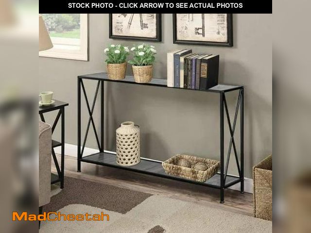 Lot 74-12512344 - Zimtown 2 Tier X Design Large Console Table - UNUSED