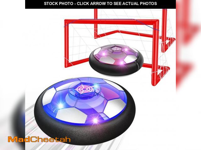 Lot 74-12437107 - HIEMAO Hover Soccer Ball Set Kids Toys, Two Rechargeable Soccer Balls with LED Lights and Foam Bumpe...