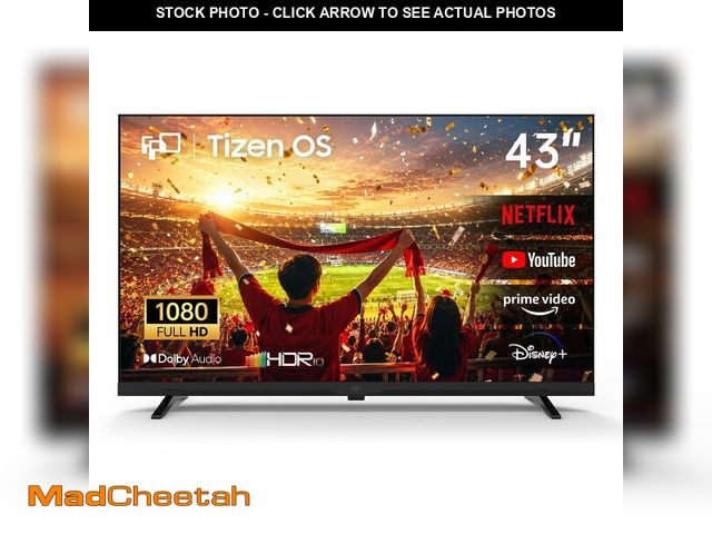 Lot 74-14218502 - FPD Smart TV 43 Inch, 1080p FHD Television Powered by Tizen OS Compatible with Samsung TV Plus, Dolb...