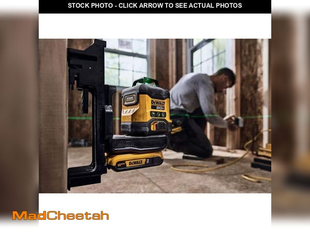 Lot 74-13677450 - 20-V Lithium-Ion 3-Plane Beam 360Â° 130 ft. Laser Level Kit with 2.0Ah Battery, and Case - UNUSED