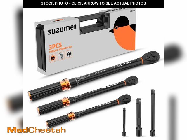 MadCheetah.com - Lot 74-12846980 - SUZUME 3PCS Torque Wrench Set 72 ...