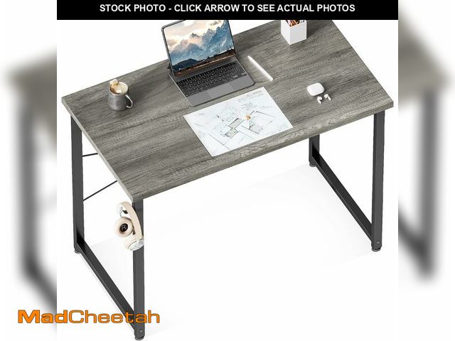 Lot 74-12760387 - ODK 32 Inches Computer Desk for Home Office, Office Table for Small Spaces, Writing Desk with Headph...