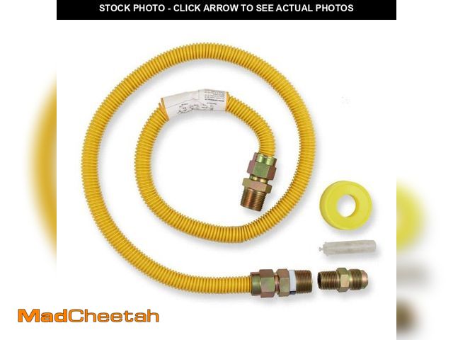 Lot 74-12894173 - Everbilt 4 ft. Thermal Excess Flow Valve Gas Range Connector Kit - UNUSED