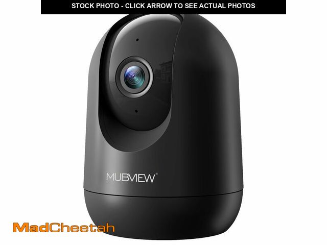 Lot 74-13572446 - MUBVIEW Cameras for Home Security, Indoor Security Camera, 2.4/5GHz WiFi Wired Camera Ideal for Dog/...