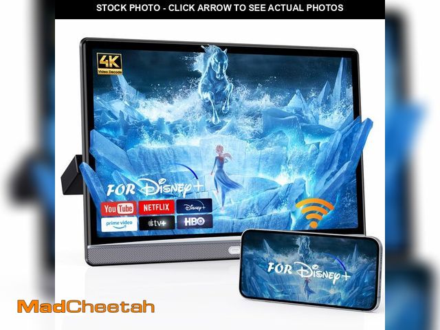 Lot 74-12496617 - 13.3" Car TV for Back Seat, 4K Android Headrest Monitor for Car, 4G+64G Portable Rear Entertainment ...