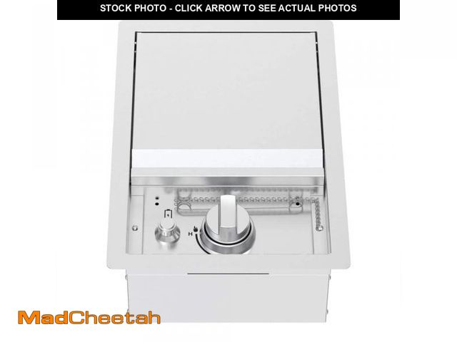 Lot 74-12377375 - SPIRE Outdoor Kitchen Stainless Steel Built-In Side-Burner Access Side Burner Unit - UNUSED