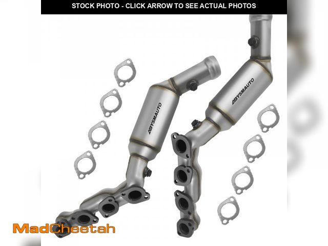 Lot 74-12524314 - (MISSING ALL GASKETS) ABYSMAUTO Left Right Catalytic Converter Compatible with BMW X5 2006 2007 2008...