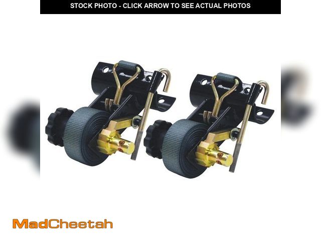 Lot 74-13778848 - BUYERS PRODUCTS Ladder Rack Ratchet Tie Down Tube Mount With Double J Hooks, Set of 2 - UNUSED