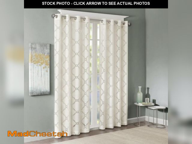 Lot 74-2455188 - SINGLE PANEL Willa Arlo Interiors Breckenridge Geometric Sheer Grommet Single Curtain Panel 50" X 95...