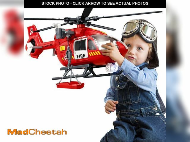Lot 74-14058320 - CSDCSD Kids Toys for 3 4 5 6 7 Years Old Boys, Large Helicopter Toy,Police Toys Crane Toy with Light...