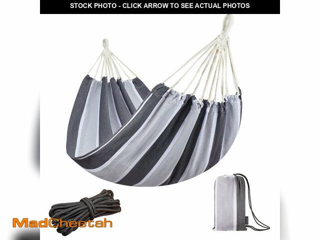 Lot 74-14268848 - JoyView Brazilian Hammock for Single Preson Portable Hammock with Hanging Ropes &amp; Carry Bag Larg...