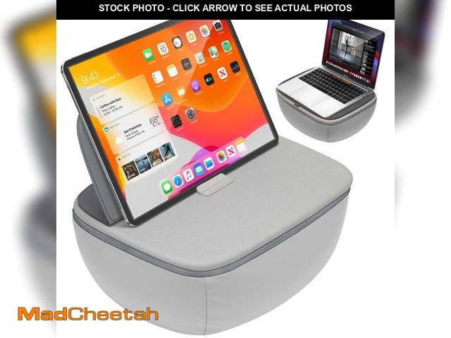 Lot 74-12601963 - DeskLogics Lap Desk with Cushion - Ultra-Thick, CoolFoam 7 to 14.2 inch Laptop Tablet Stand - Washab...