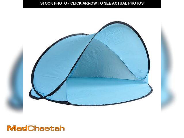 Lot 74-14609132 - YIFAEUX Beach Pop-Up Tent Sun Shelter with Carry Bag Rope Stakes Easy Setup 2-3 Person Sunshade Tent...
