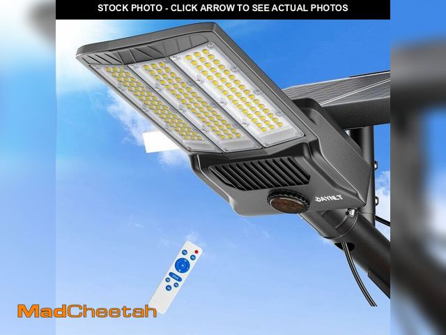 Lot 74-13696817 - JAYNLT Y-9800W Solar Street Lights Outdoor, 750000LM 6500K High Powered Commercial Parking Lot Light...