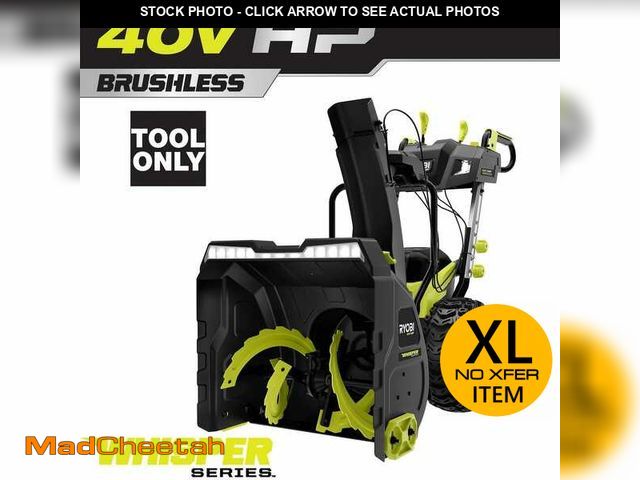 Lot 74-13112924 - RYOBI 24 in. 40-Volt HP Brushless Whisper Series 2-Stage Cordless Electric Self-Propelled Snow Blowe...