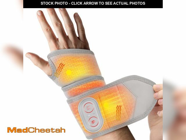 Lot 74-13623504 - Cordless Wrist Hand Heating Pad Massage for Pain Relief, Rechargeable Heated Wrist Brace for Carpal ...