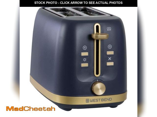 Lot 74-14560991 - West Bend Timeless 750W 2 Slice White/Gold Toaster TTWB2SSB13 - UNUSED