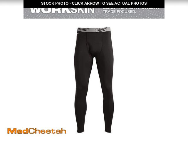 Lot 74-12795934 - Milwaukee Men's Small Black Workskin Thermal Underwear Base Layer Pants - UNUSED