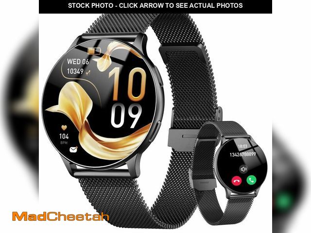 Lot 74-14335829 - Jugeman Smart Watch for Women, 1.32" AMOLED Screen Fitness Tracker with Bluetooth Calling (Answer/Ma...