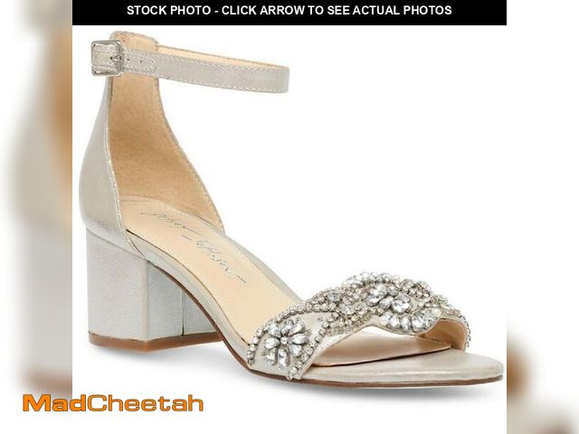 Lot 74-13566882 - Betsey Johnson Women's SB-Mel Heeled Sandal, Silver, 9 M US - UNUSED