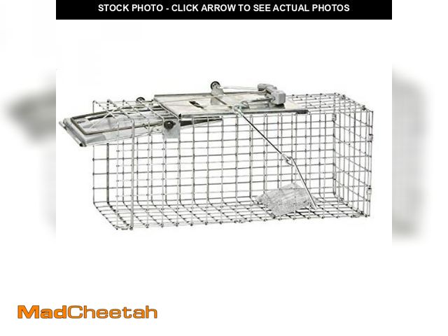 Lot 74-12136997 - Havahart 1083 Catch and Release Small 1-Door Easy Set Humane Live Animal Trap for Squirrels, Rabbits...