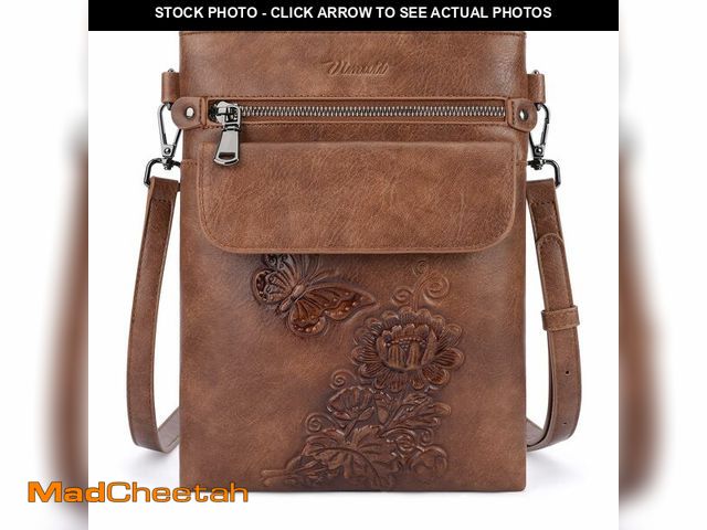Lot 74-14154522 - VIMUTI Small Crossbody Purse for Women, Soft Vegan Leather Multi Pocket Zipper Bag with Adjustable S...